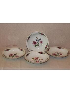 Vintage Monarch China Belvedere Soup Bowls - Set of 4
